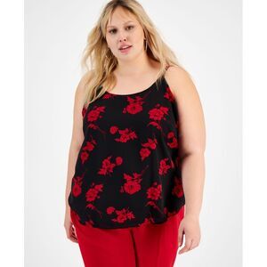 Bar III Plus Size Floral Print Camisole